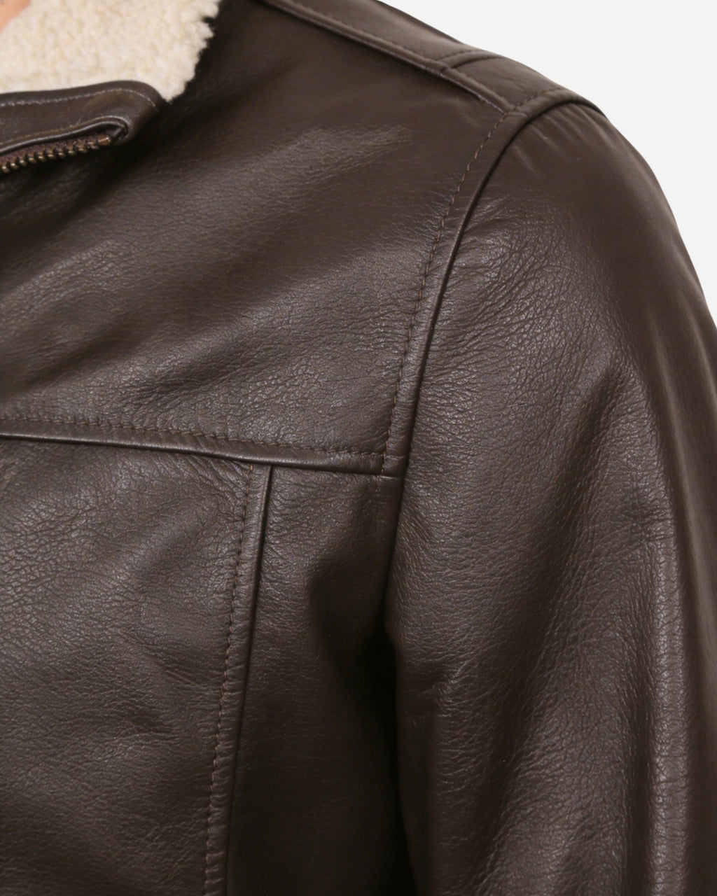 Boreal Bomber Brown Leather Jacket