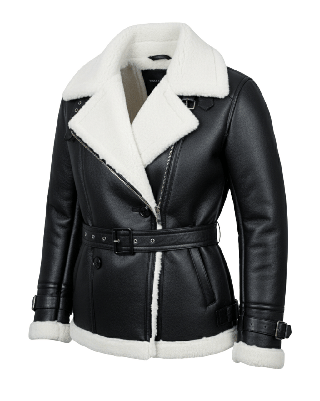 Arctic Shearling Leather Jacket