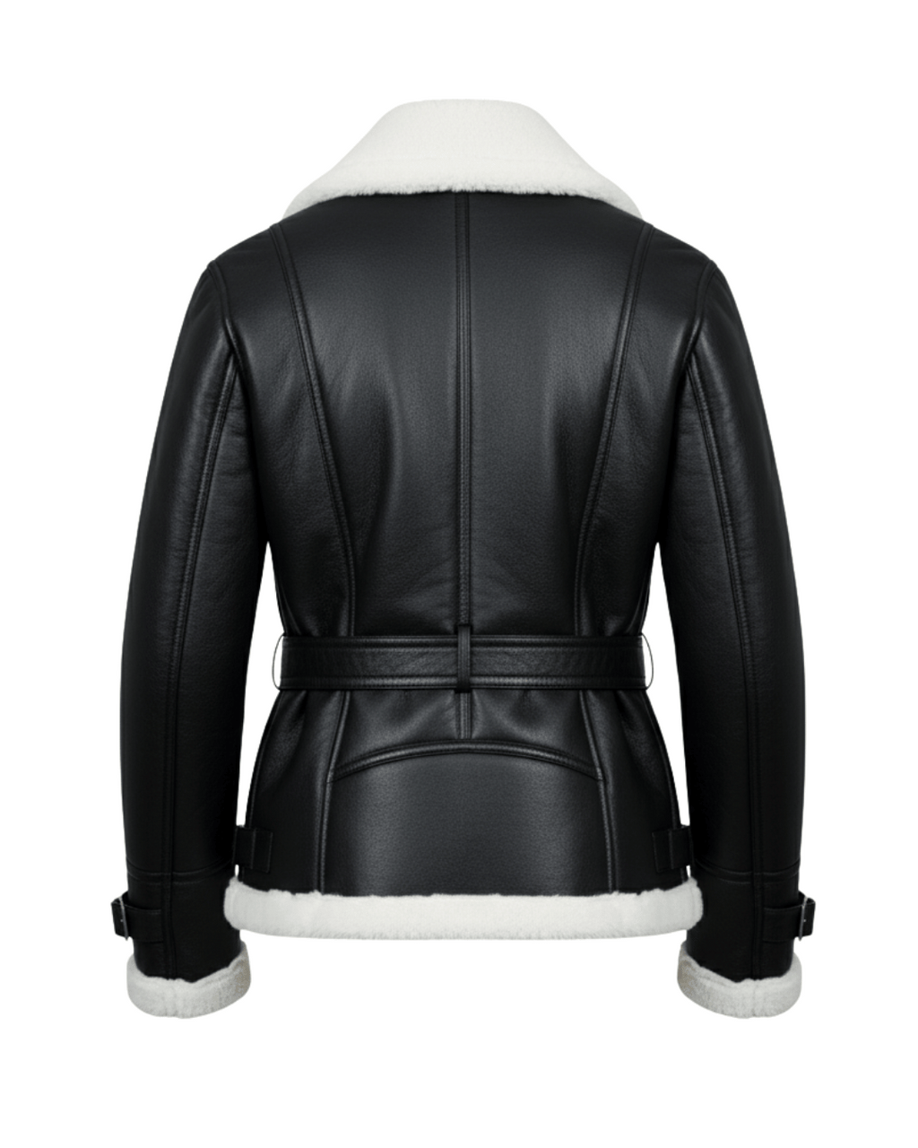 Arctic Shearling Leather Jacket