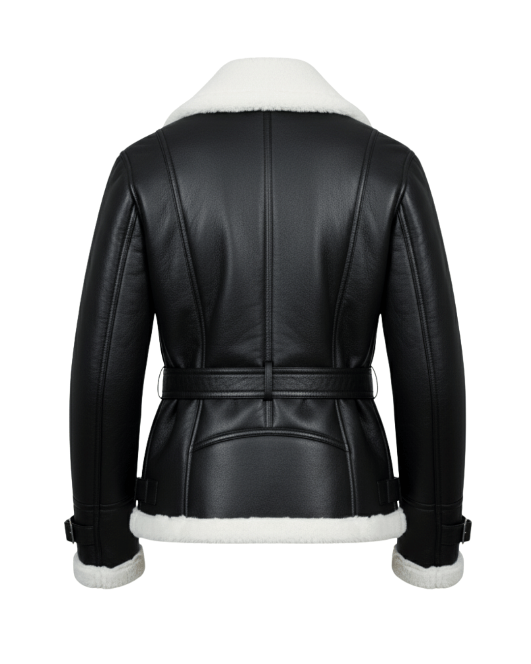 Arctic Shearling Leather Jacket