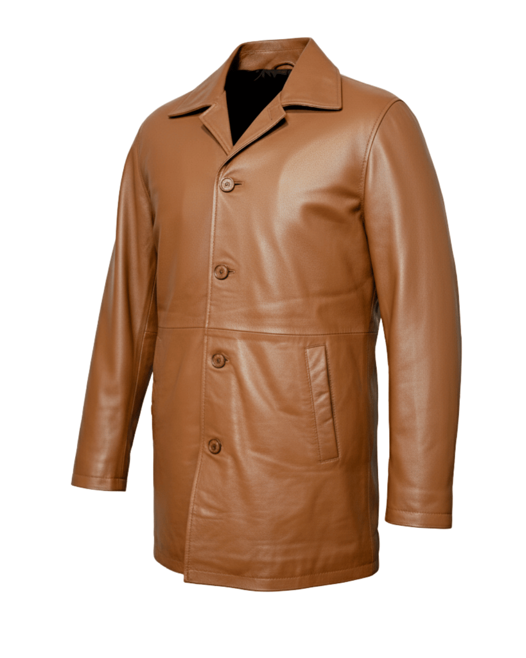 Savona Classic Leather Overcoat