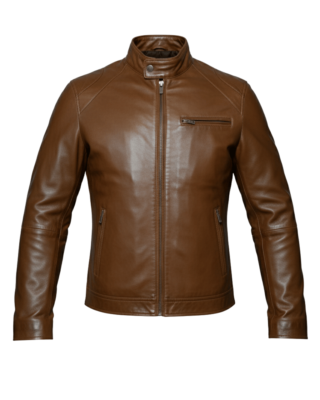 Glacier Caramello Leather Jacket