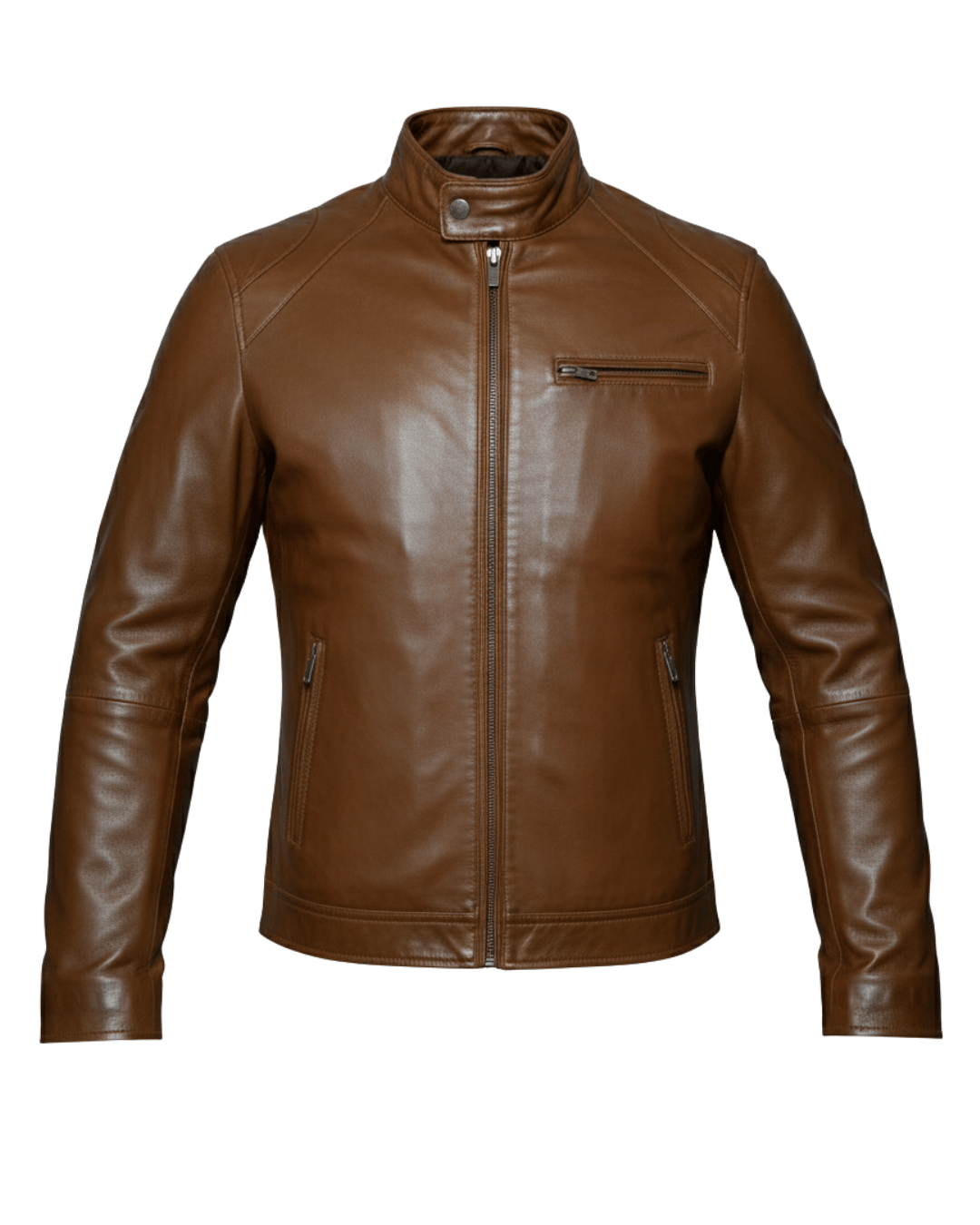Glacier Caramello Leather Jacket