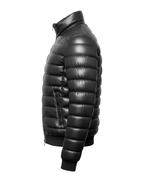 Arctic Shield Puffer Leather Jacket