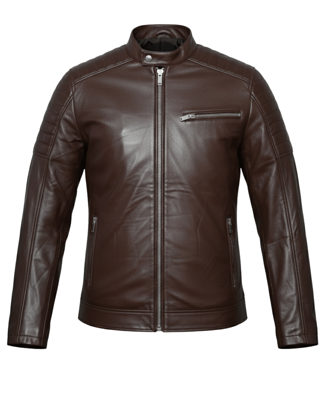 Dark Oak Leather Jacket