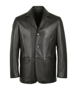 Nero Arte Leather Blazer