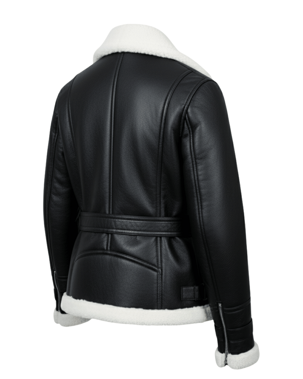 Arctic Shearling Leather Jacket