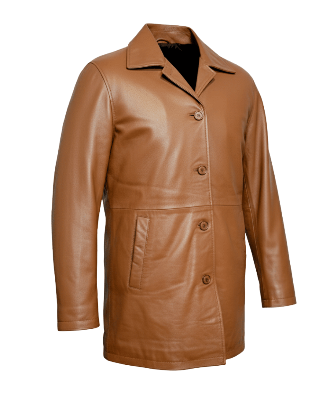 Savona Classic Leather Overcoat