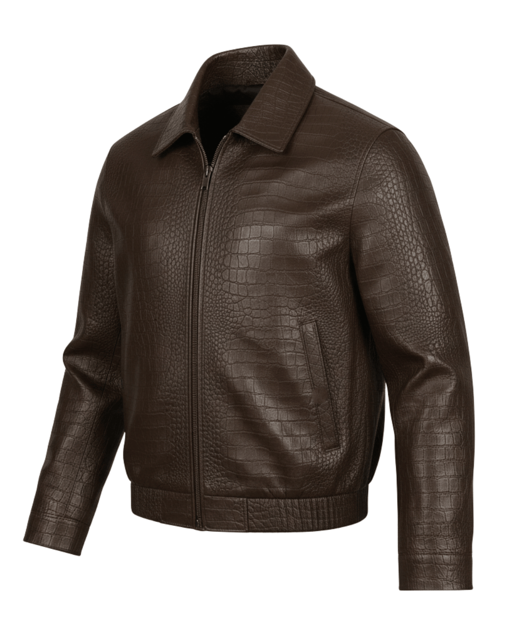 Imperial Brown Crocodile Jacket