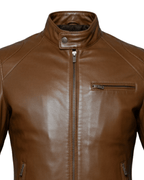 Glacier Caramello Leather Jacket