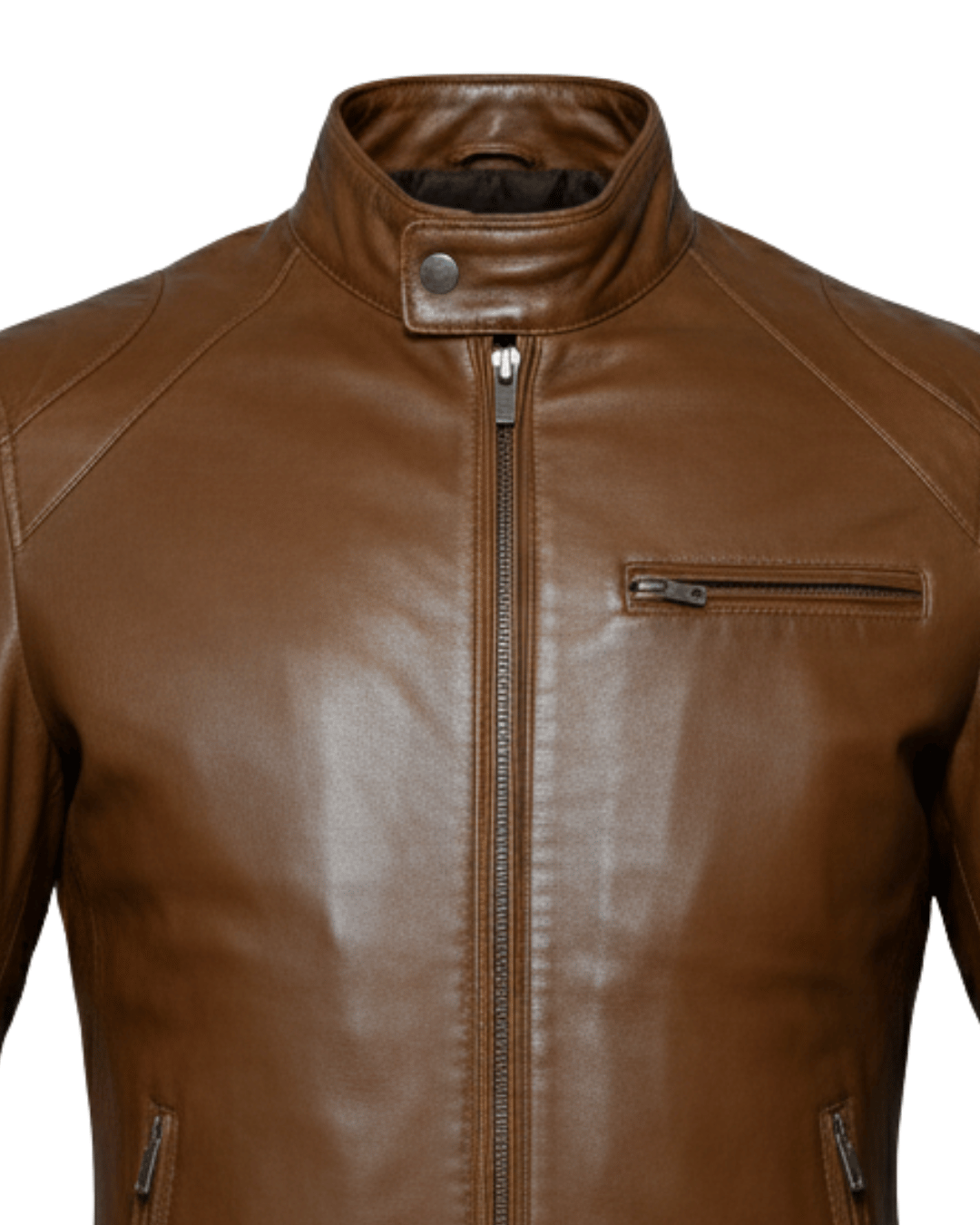 Glacier Caramello Leather Jacket