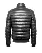 Arctic Shield Puffer Leather Jacket