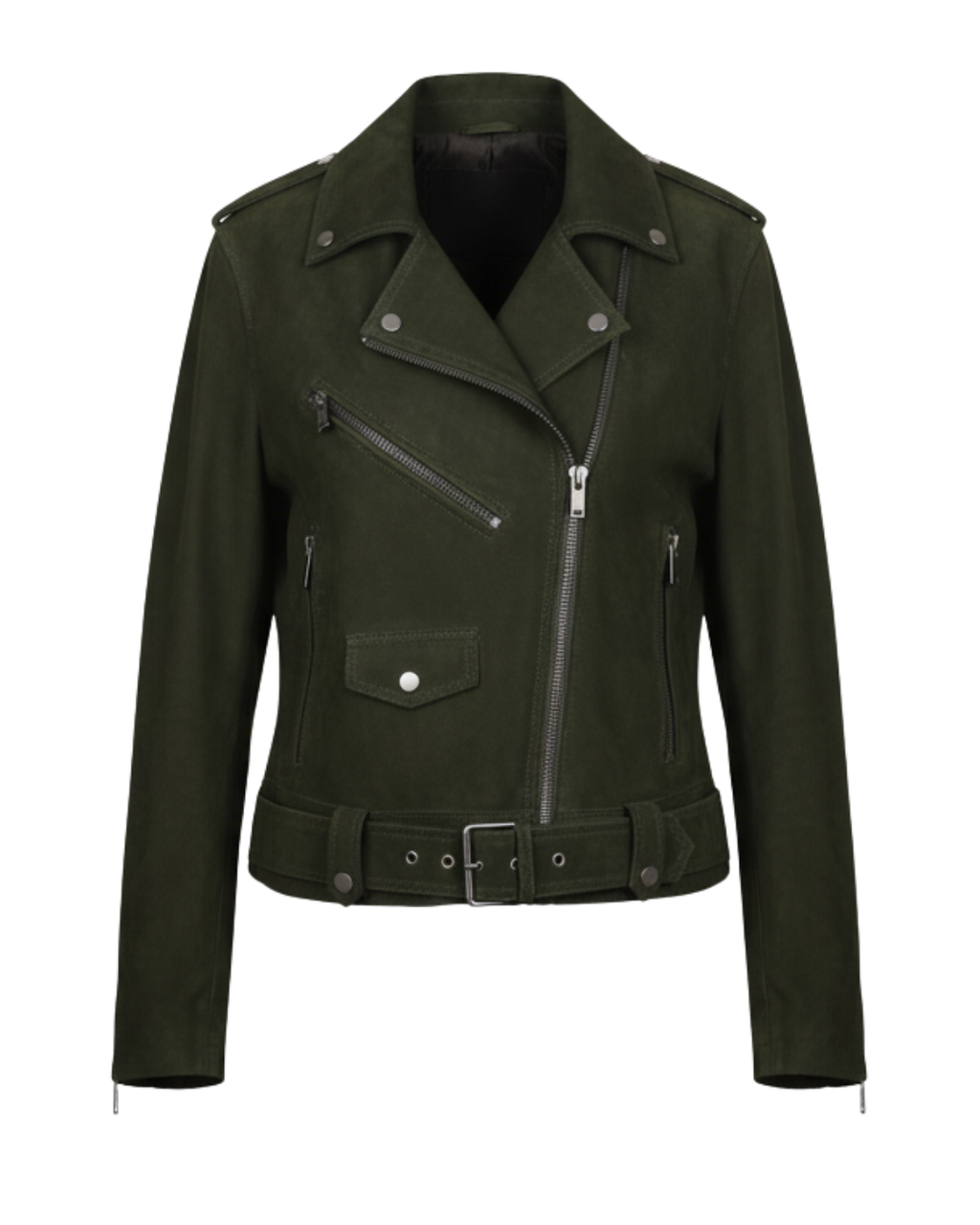 Forest Line Leather Jacket