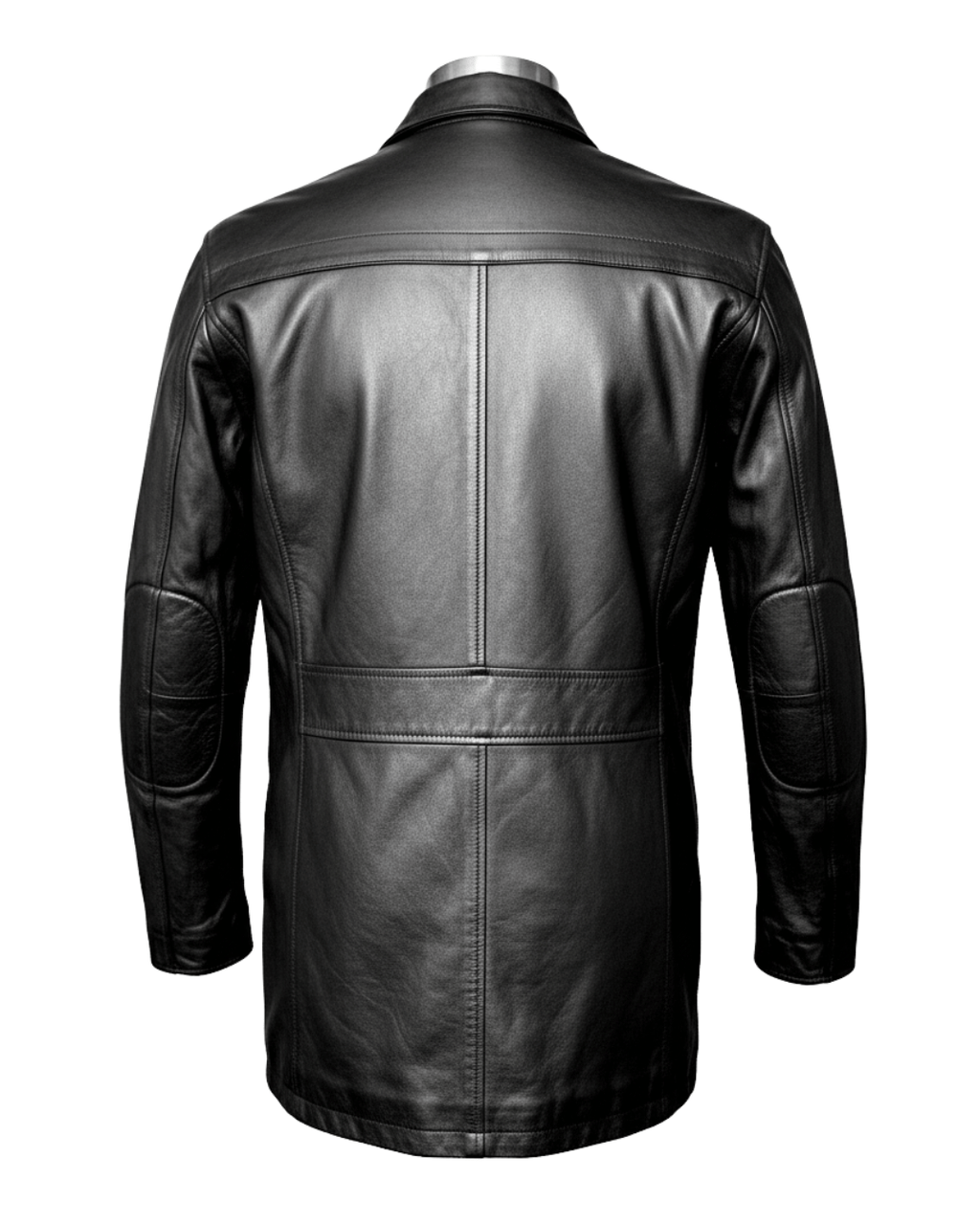 Milano Nero Leather Coat