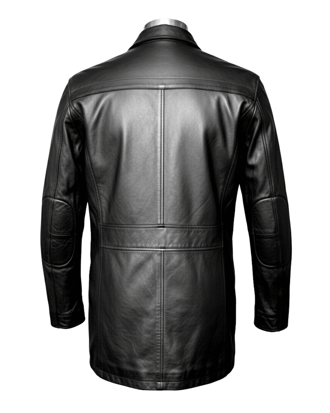 Milano Nero Leather Coat