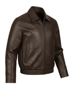 Imperial Brown Crocodile Jacket