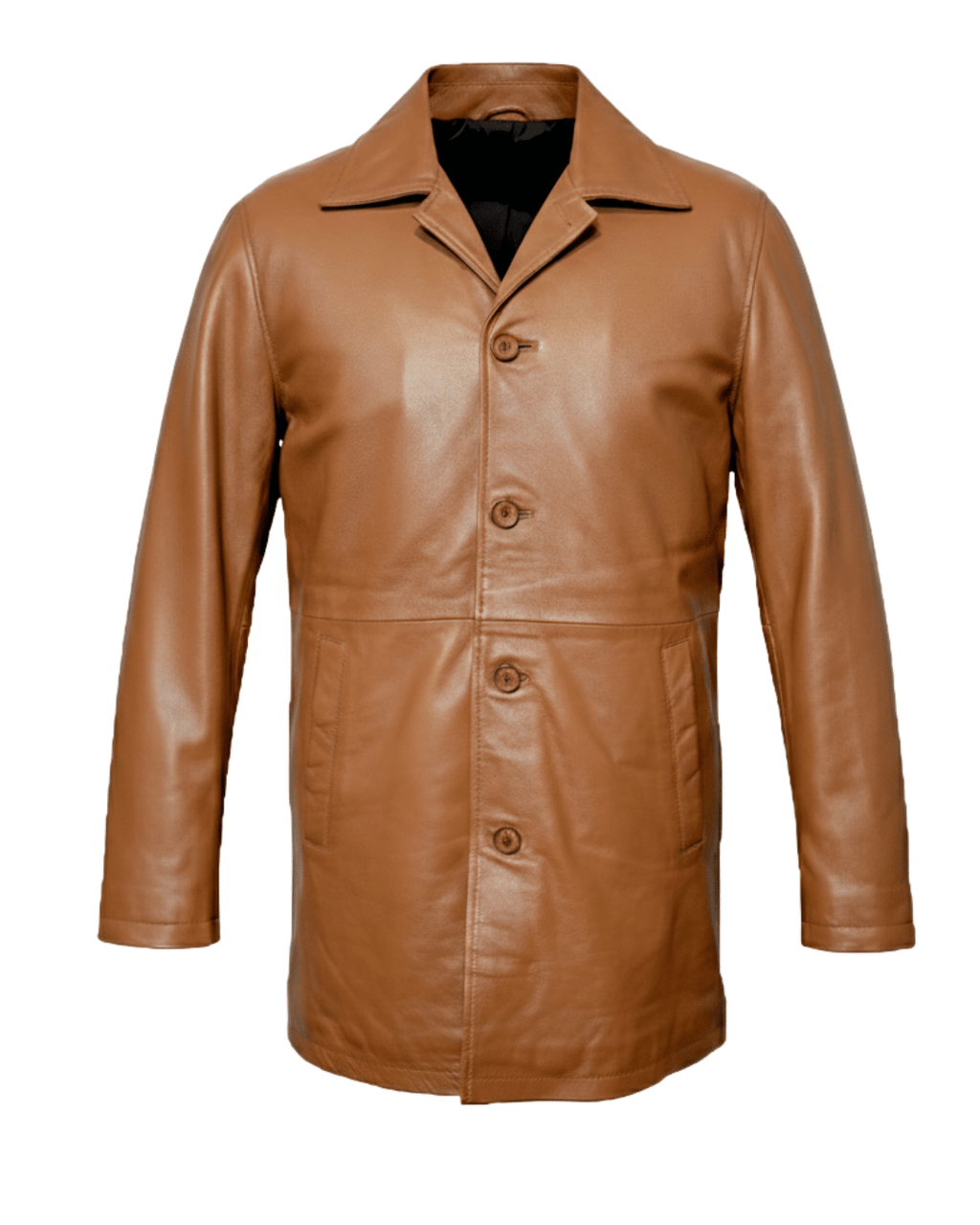 Savona Classic Leather Overcoat