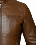 Glacier Caramello Leather Jacket
