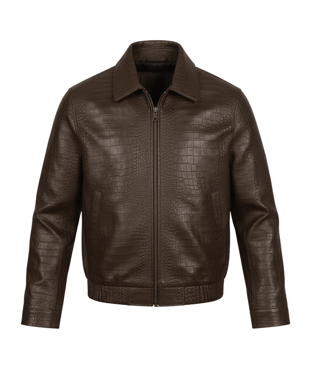 Imperial Brown Crocodile Jacket