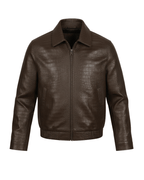 Imperial Brown Crocodile Jacket