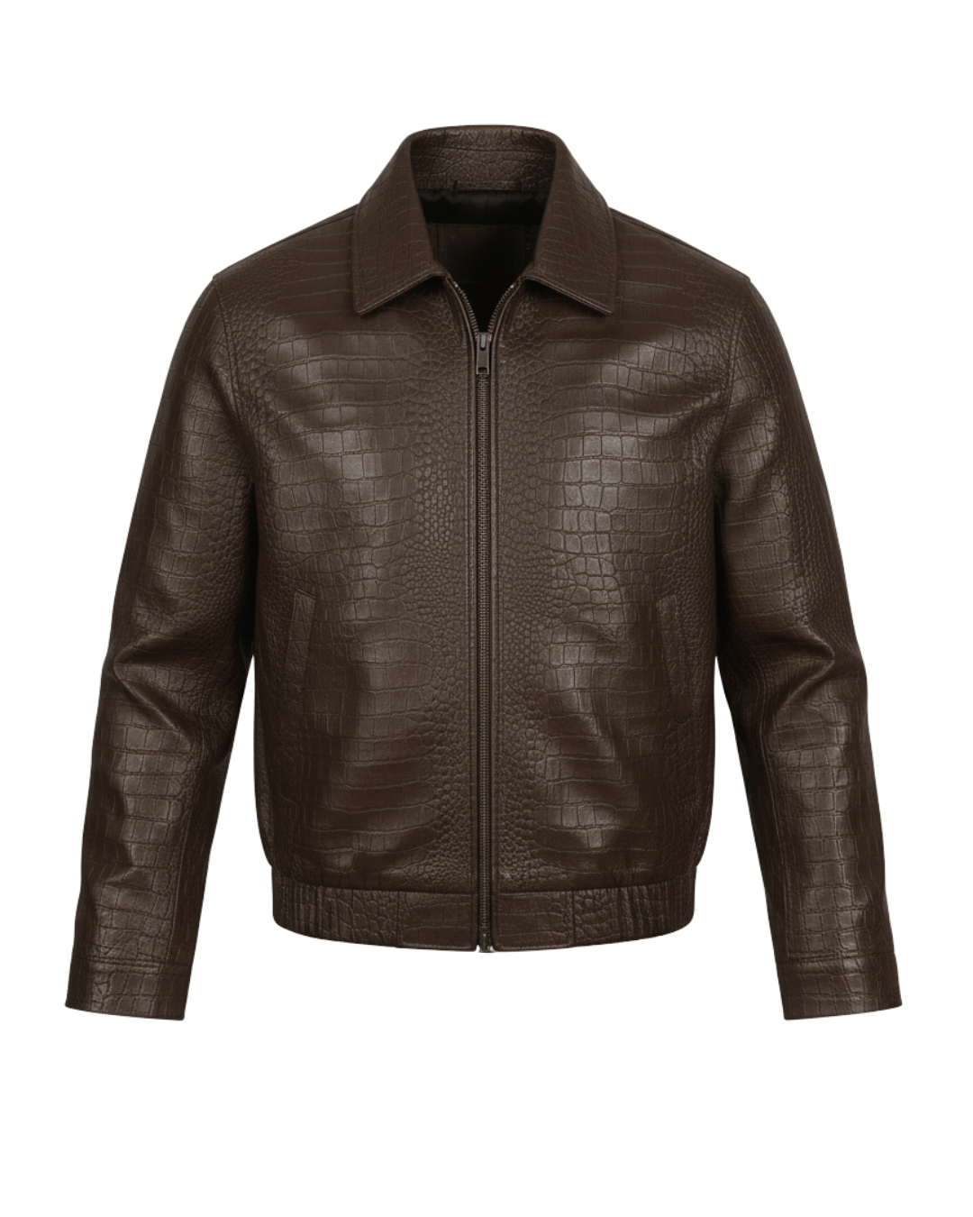 Imperial Brown Crocodile Jacket