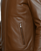 Glacier Caramello Leather Jacket