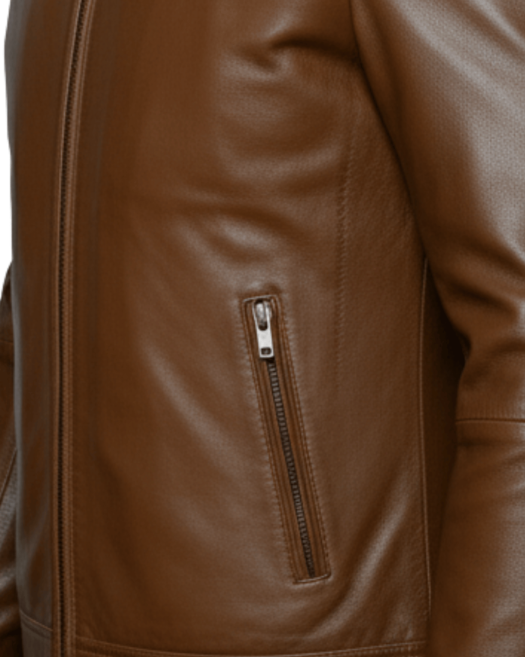 Glacier Caramello Leather Jacket