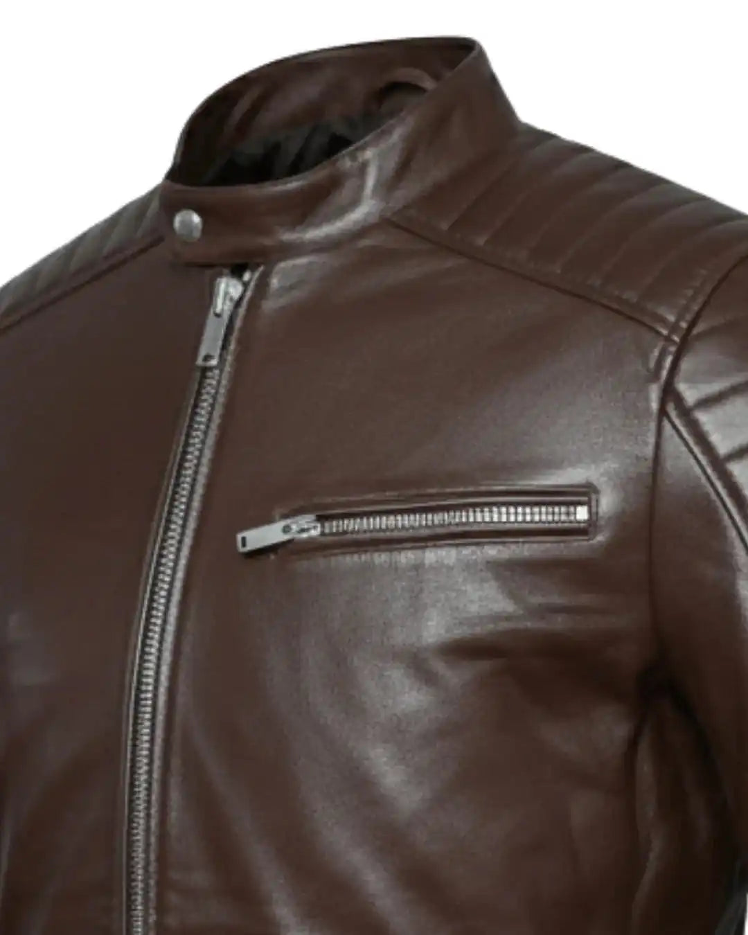 Dark Oak Leather Jacket - Glacier Leather