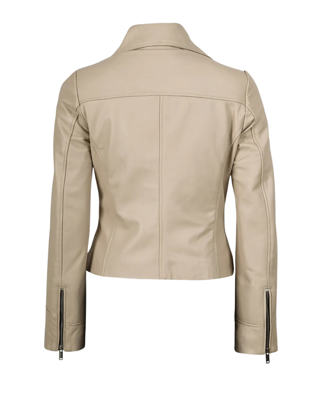 Beach Women Biker Real Leather Jacket