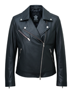 Glacier Noir Rider Leather Jacket
