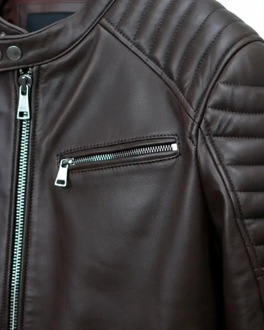 Glaceier Leather Racer Jacket - Glacier Leather