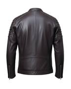 Glaceier Leather Racer Jacket