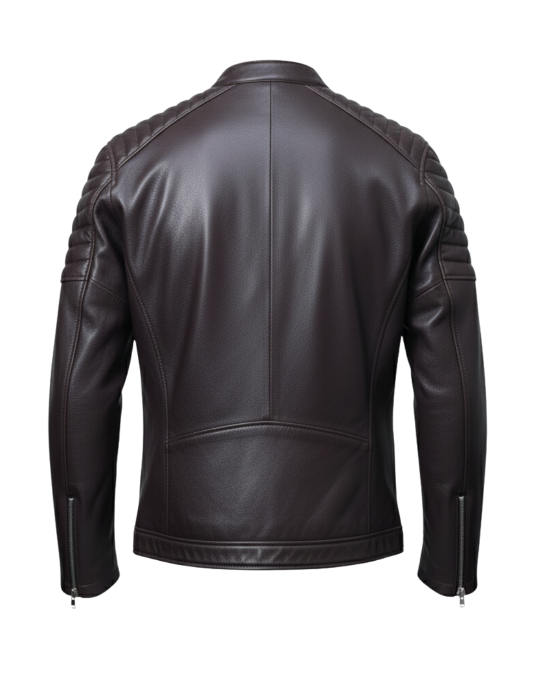 Glaceier Leather Racer Jacket
