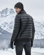 Arctic Shield Puffer Leather Jacket