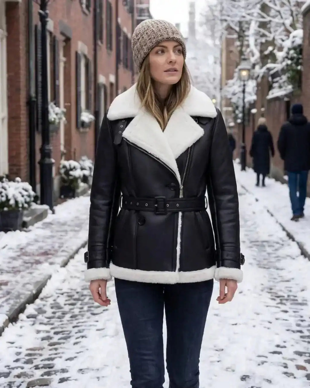 Arctic Shearling Leather Jacket - Glacier Leather