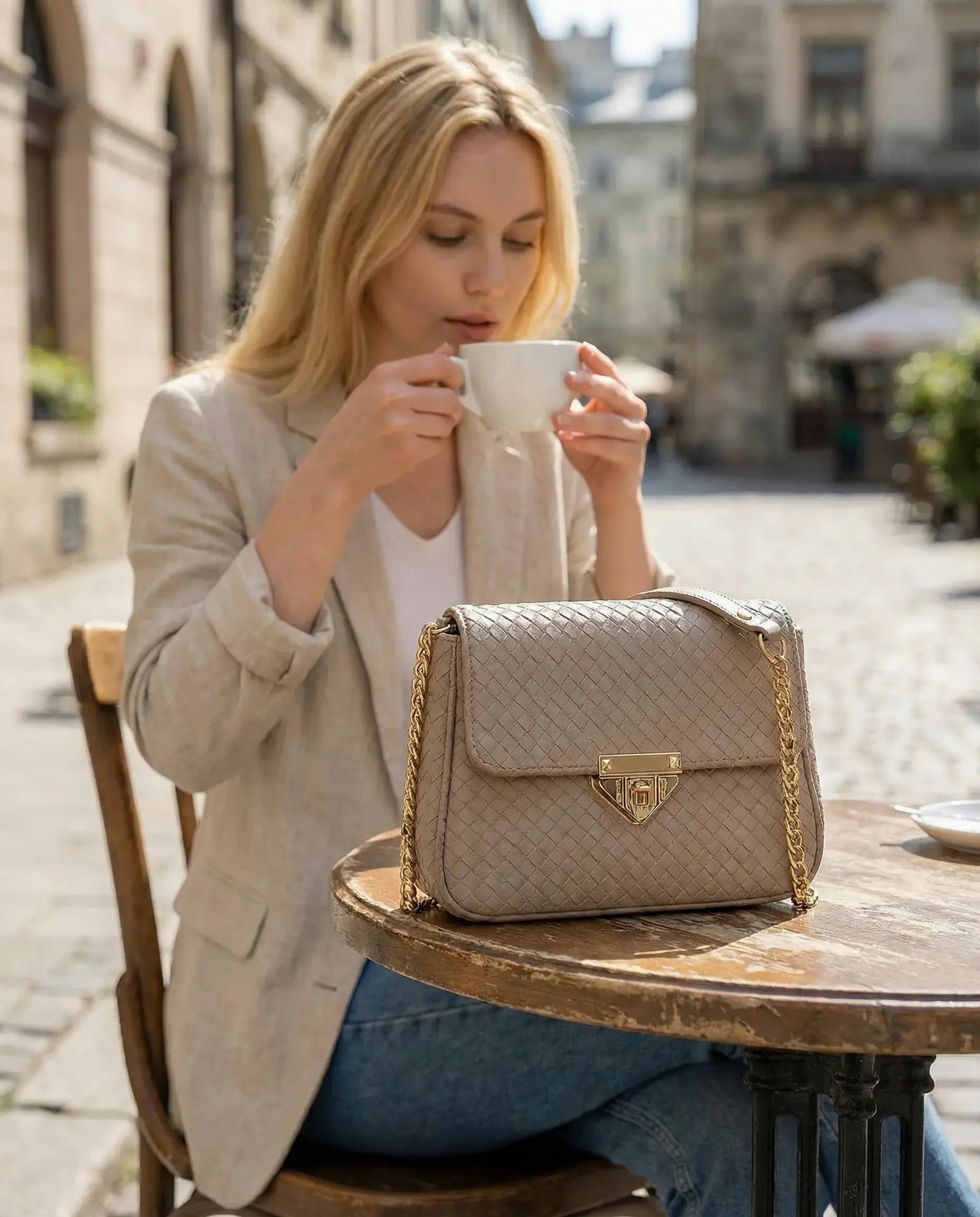 Latte-Leather-Bag