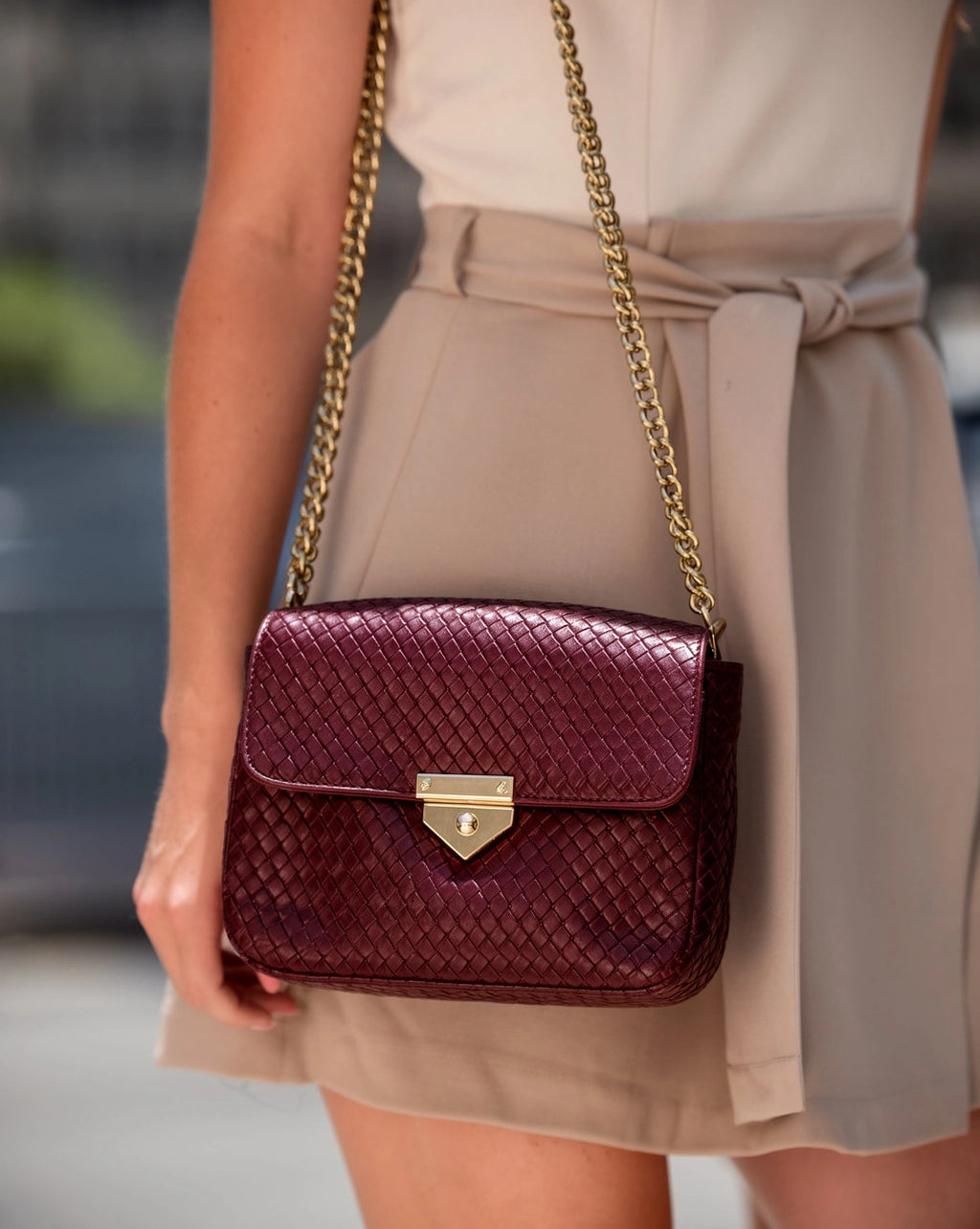 Maroon Sheep Bag