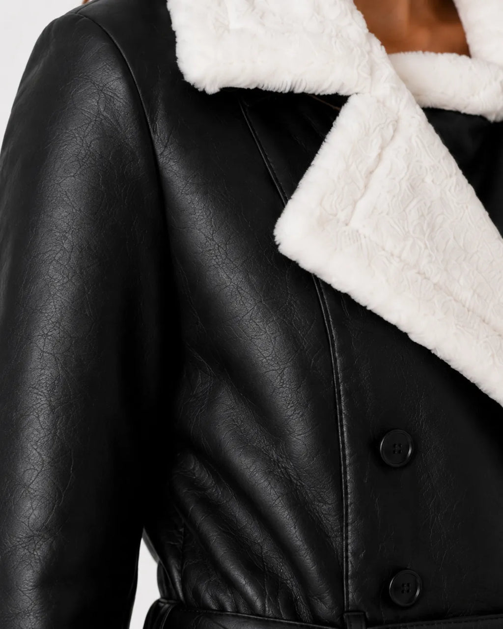 Arctic Shearling Leather Jacket