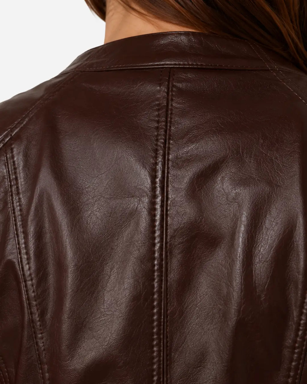 Best sheepskin leather jacket brown color with free shipping