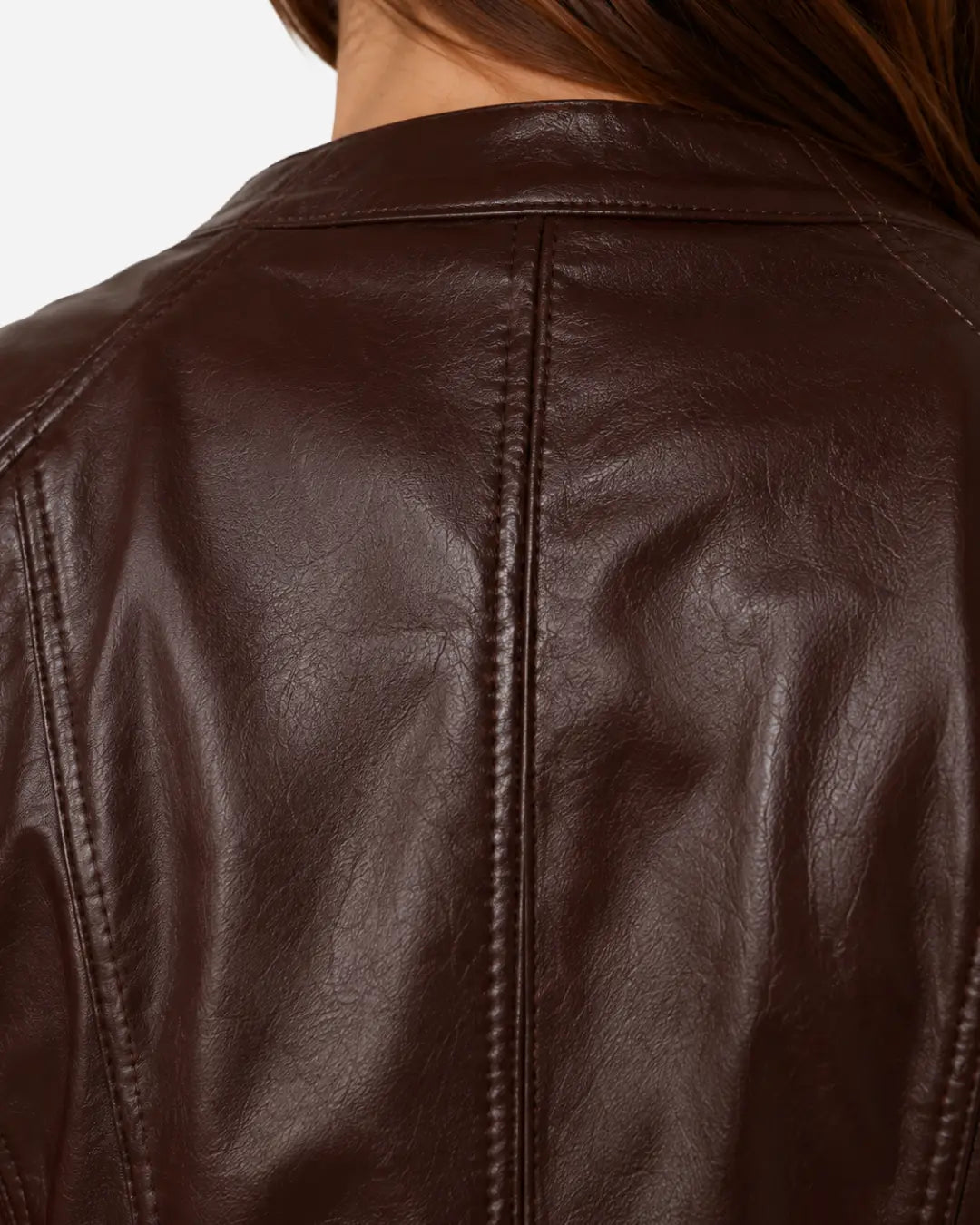 Best sheepskin leather jacket brown color with free shipping