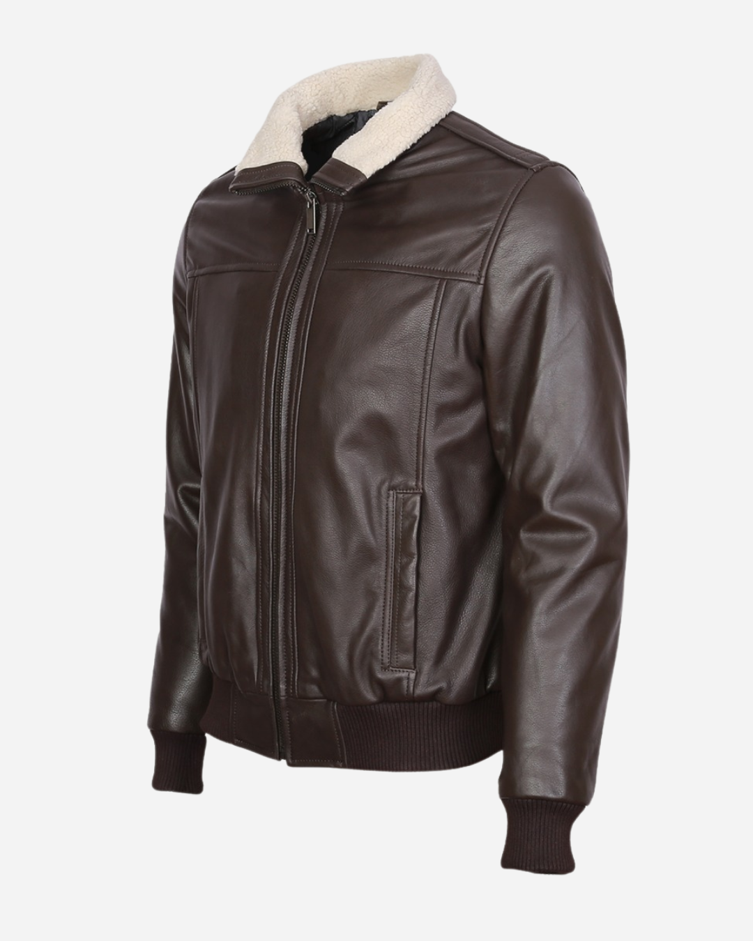 Boreal Bomber Brown Leather Jacket