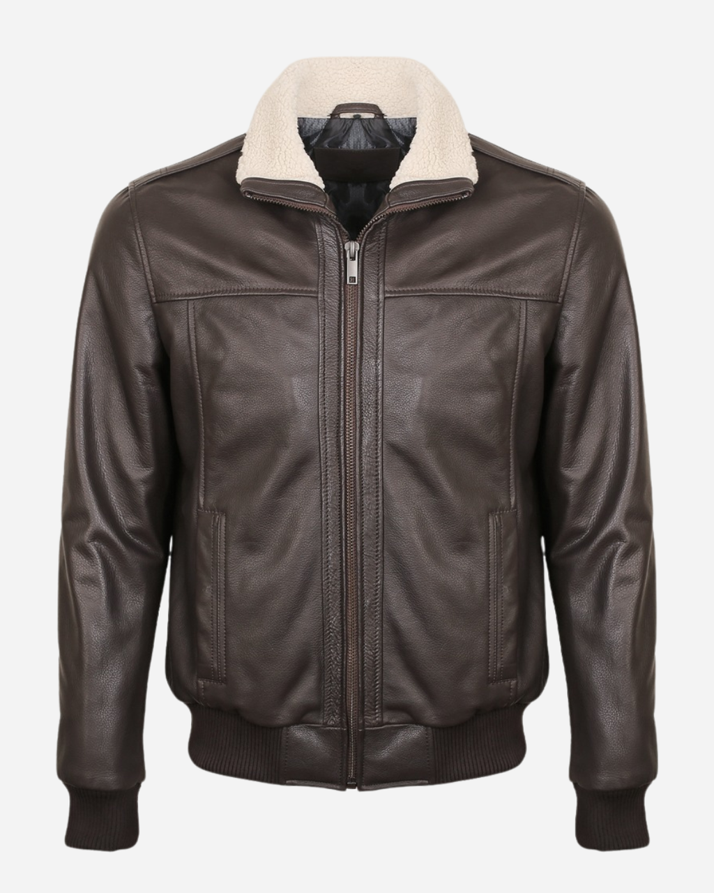 Boreal Bomber Brown Leather Jacket