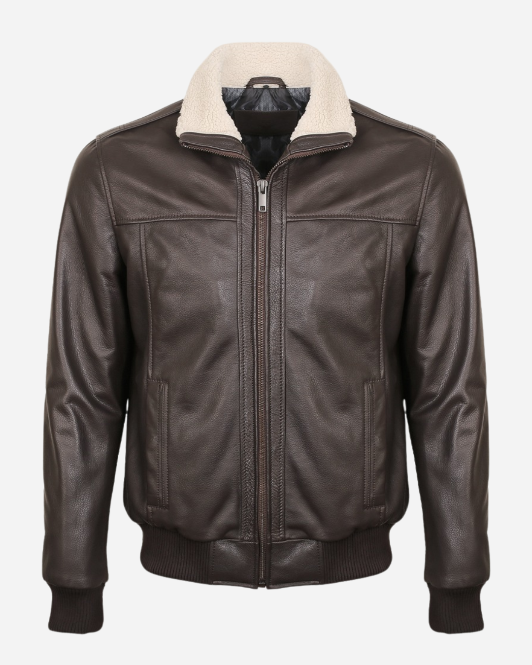 Boreal Bomber Brown Leather Jacket