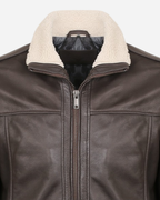 Boreal Bomber Brown Leather Jacket