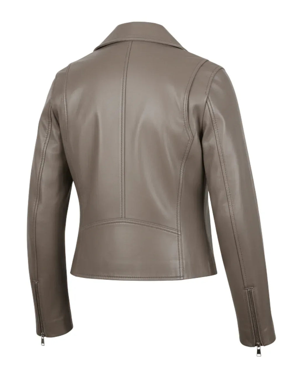 Camel Brown Women Biker Real Leather Jacket - Glacier Leather