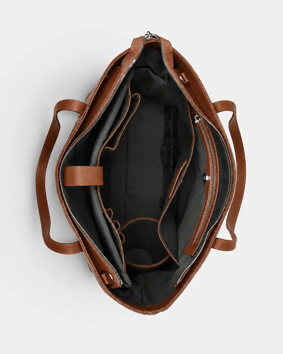Evergreen Leather Tote Bag | Tan