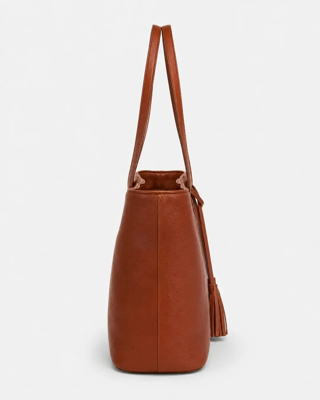 Evergreen Leather Tote Bag | Tan