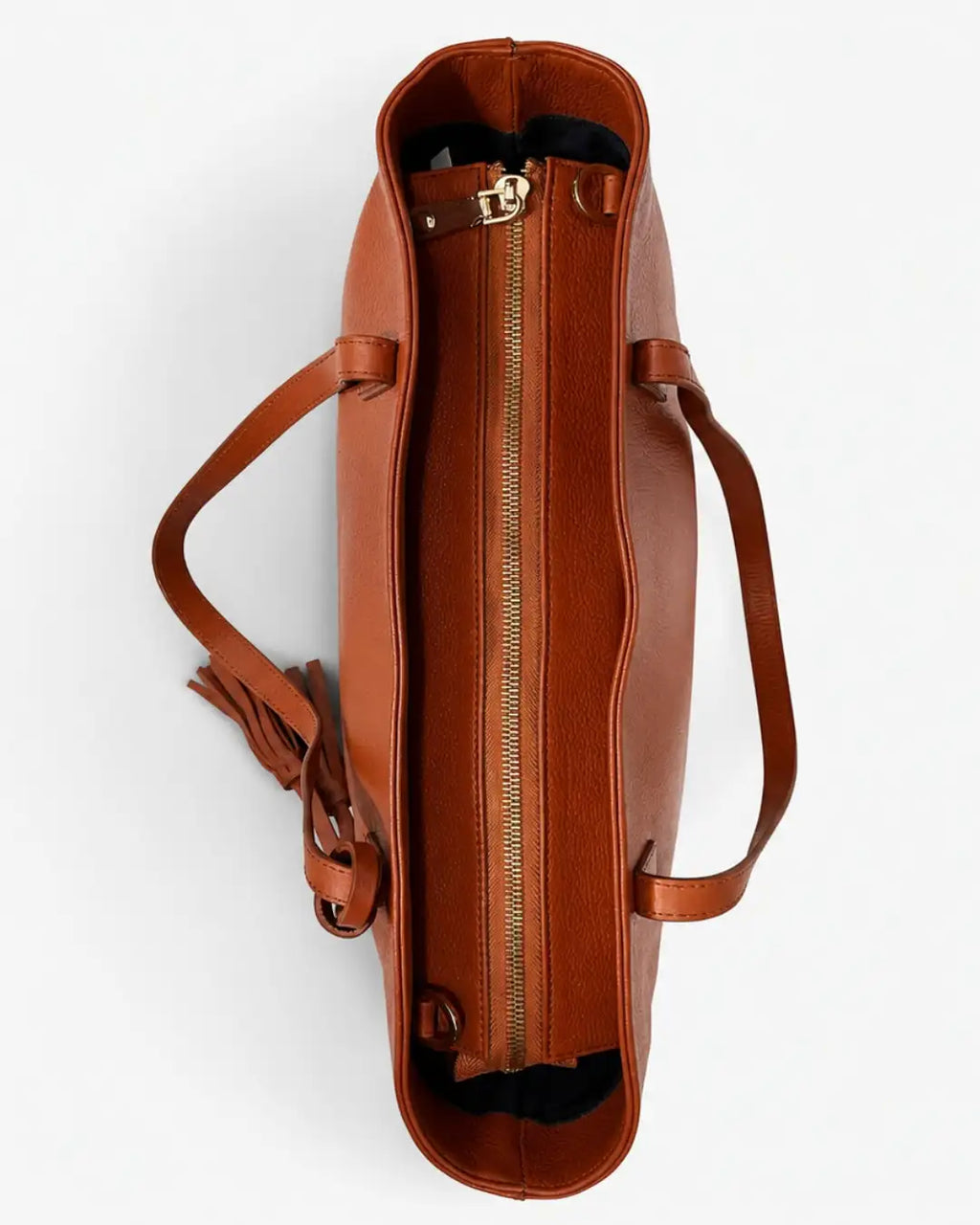 Evergreen Leather Tote Bag | Tan