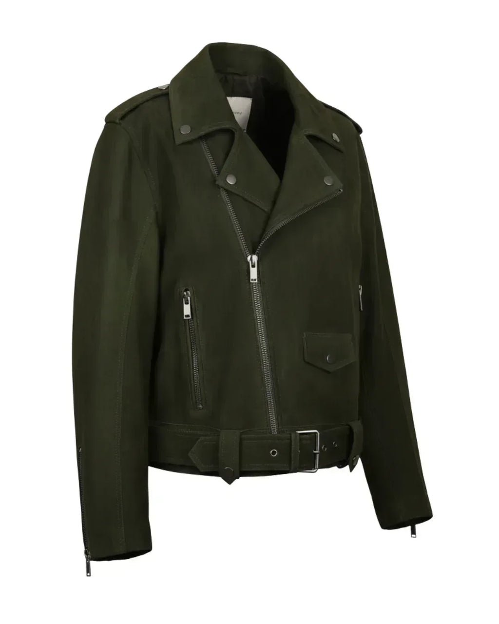 Forest Line Leather Jacket - Glacier Leather