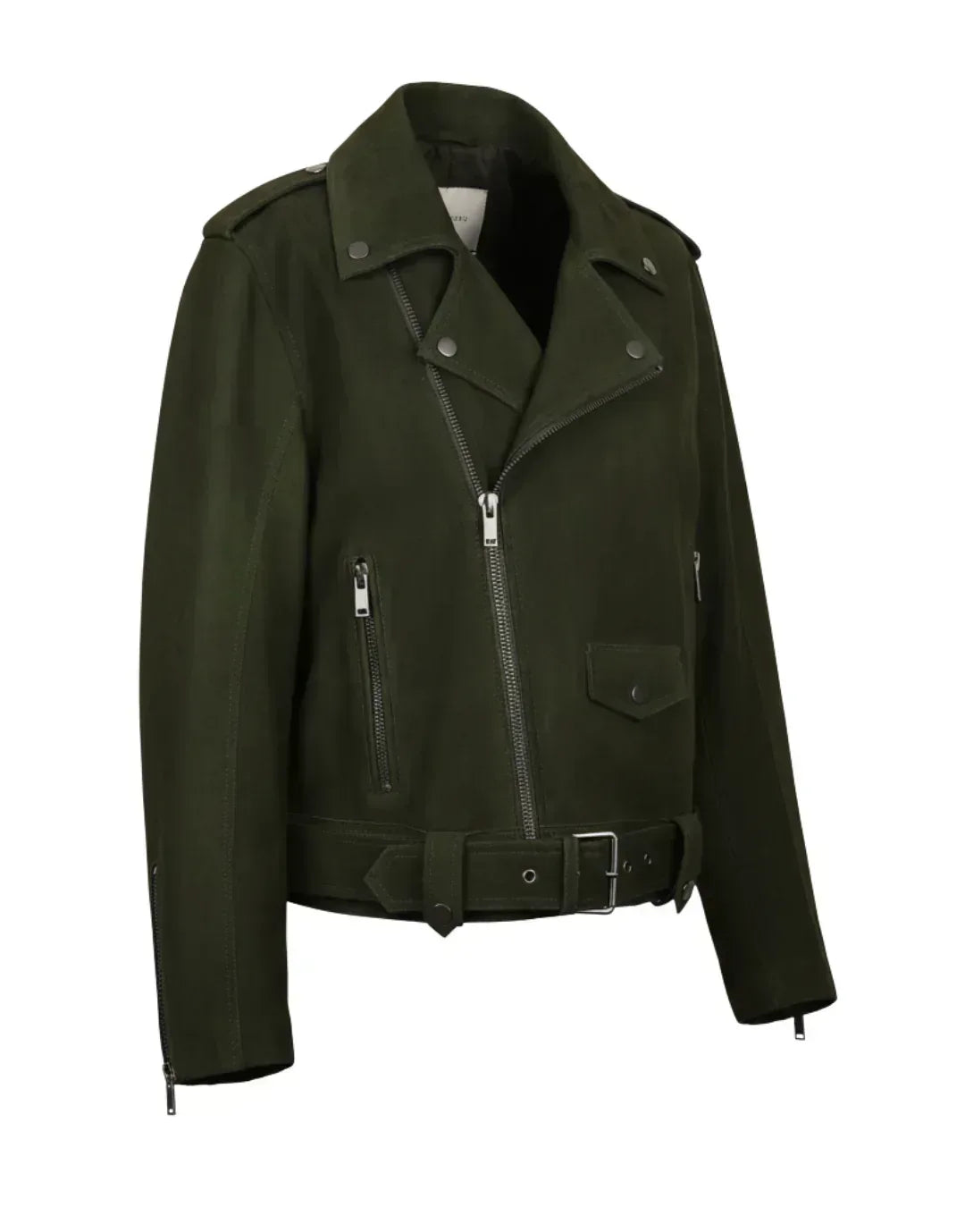 Forest Line Leather Jacket - Glacier Leather